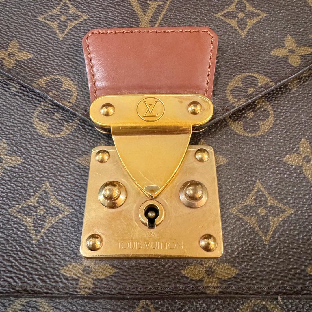 LOUIS VUITTON モンソー モノグラム ハンドバッグ 内ポケット劣化
