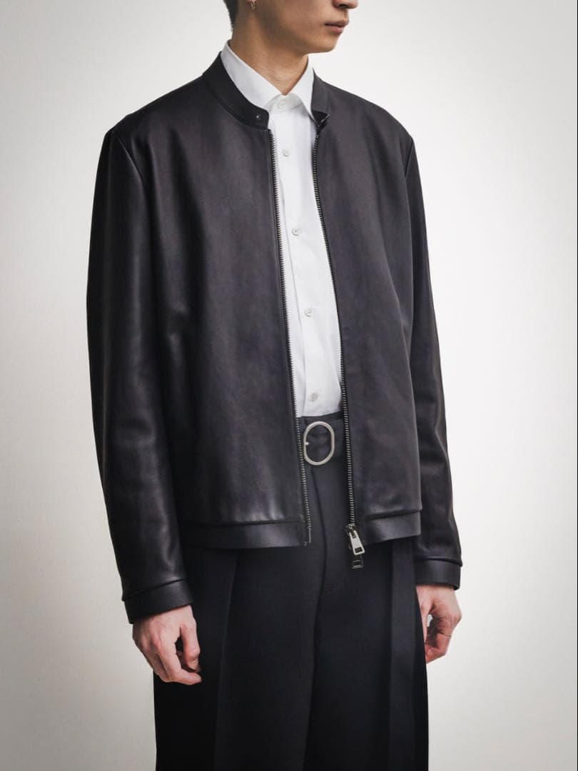 【極美品】 CALIBRO12 レザージャケット 46 カーキ 1945ca