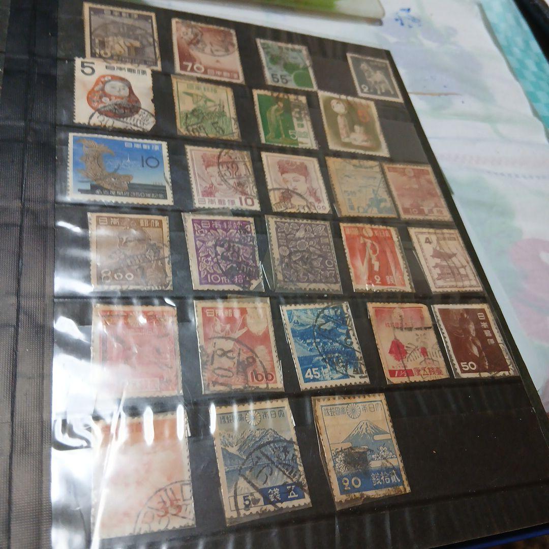 外国の使用済み切手(未使用19枚有) 日本の使用済み切手２6枚含む