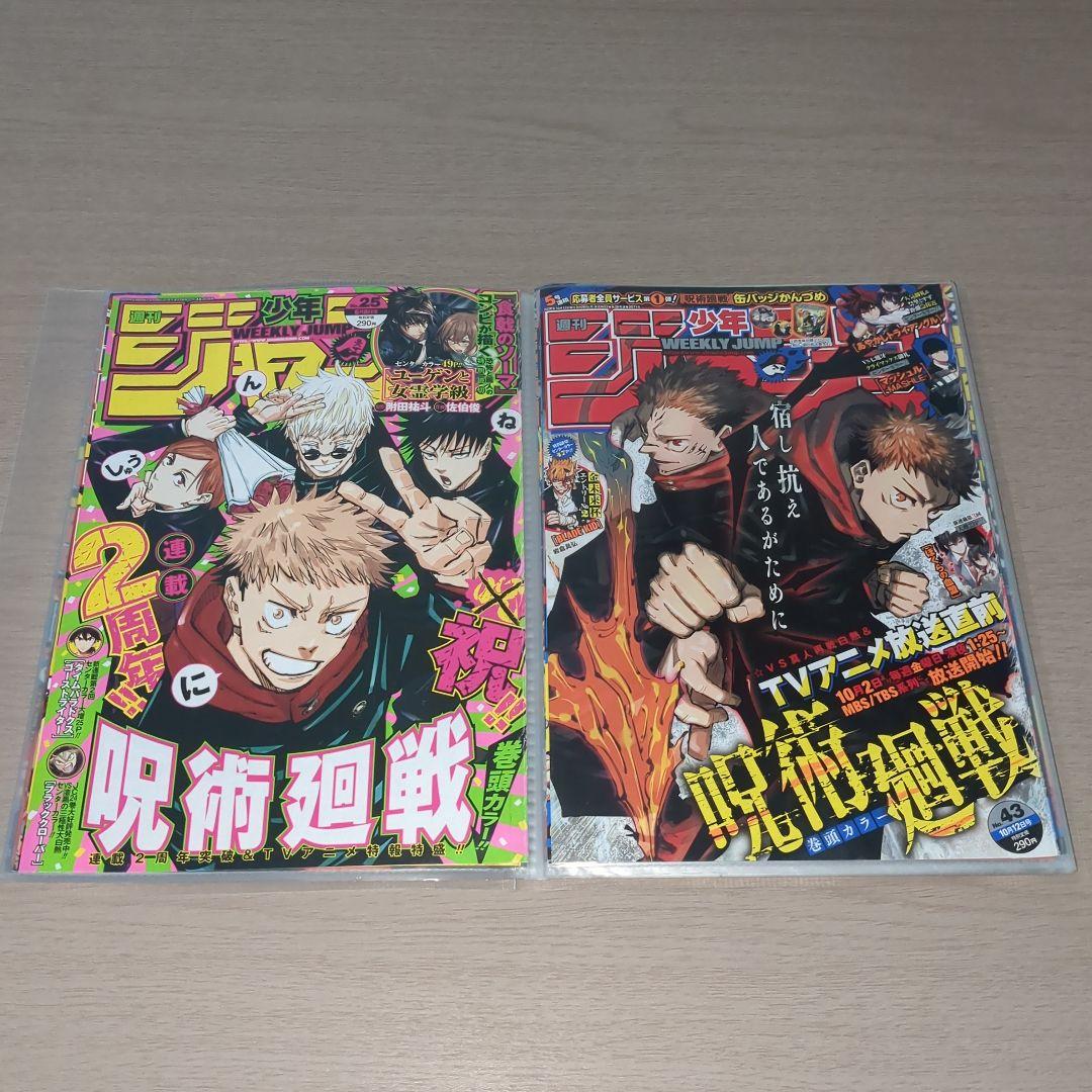 呪術廻戦(芥見下々)　表紙18種セット　週刊少年ジャンプ切り抜き