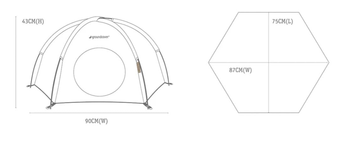 groundcover MEOW HOUSE FLOWER　猫用ドームテント