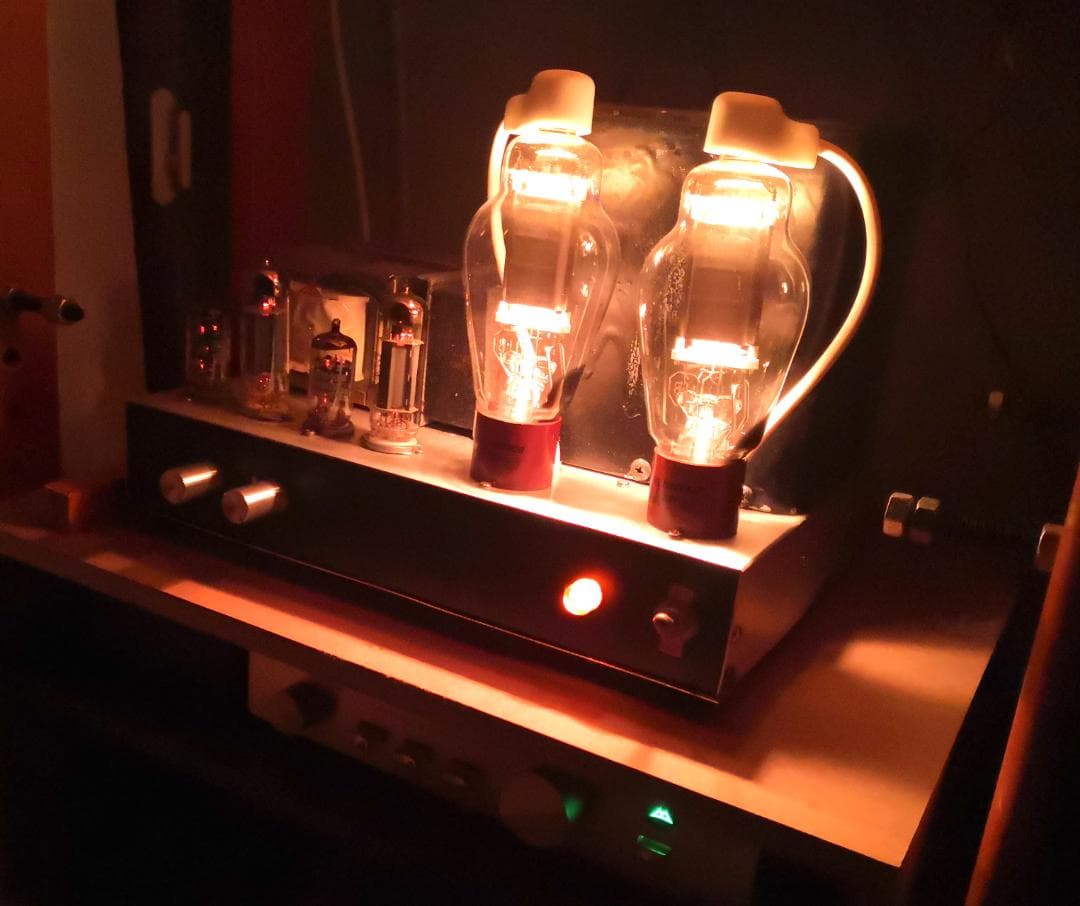 自作 真空管パワーアンプ 811送信管　動作品