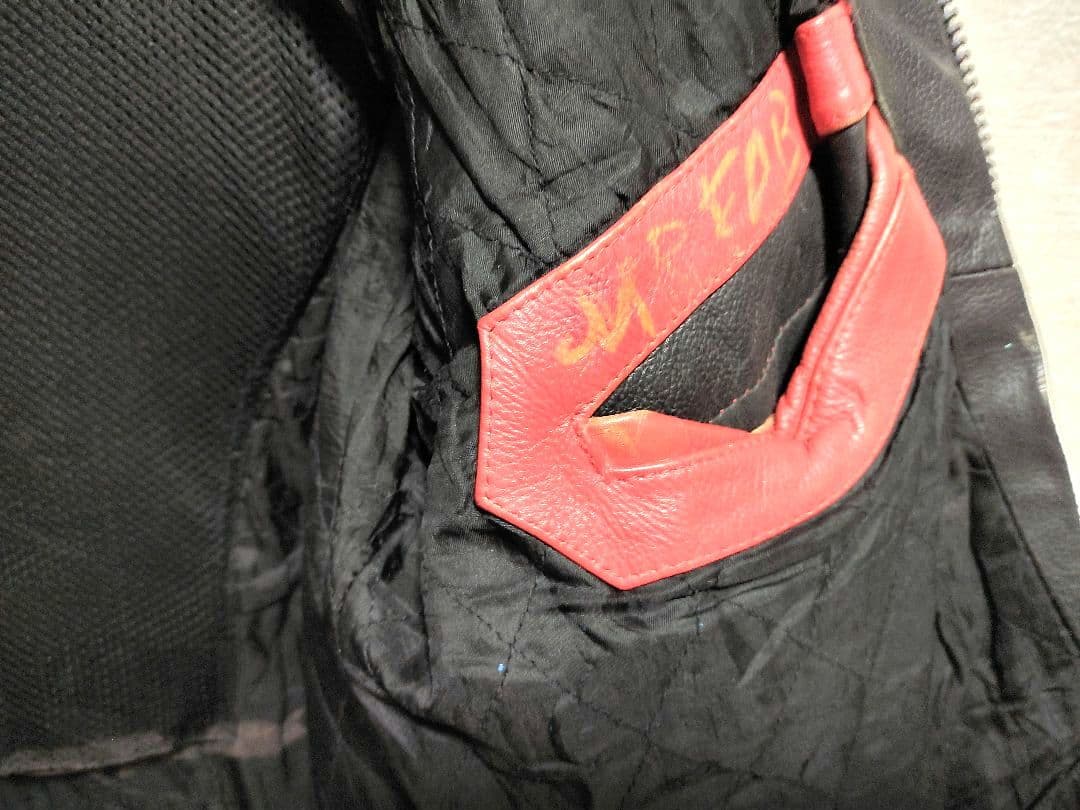 本革✪レーシングジャケット 革ジャン Esso MICHEKIN Shell