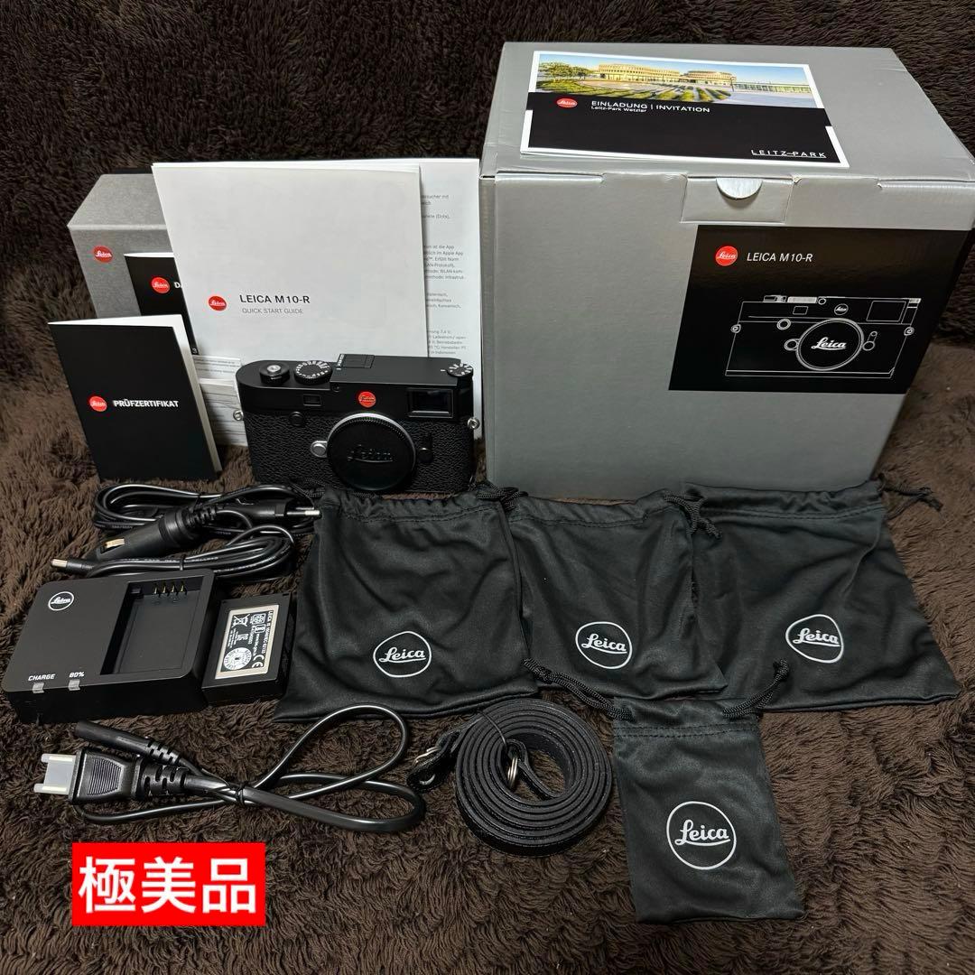Leica M10-R ブラッククローム　極美品　A級　純正レザーケース付き
