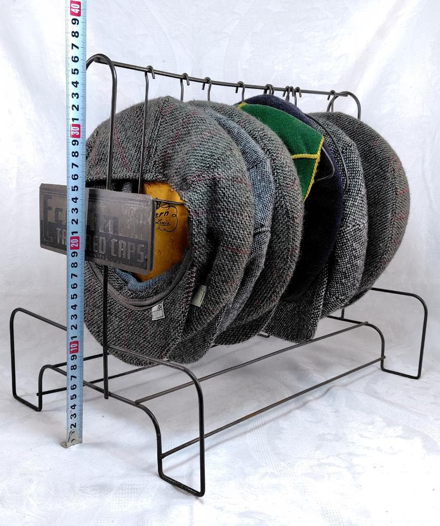 ハンチング帽　帽子掛け台　ハットラック　ヴィンテージ