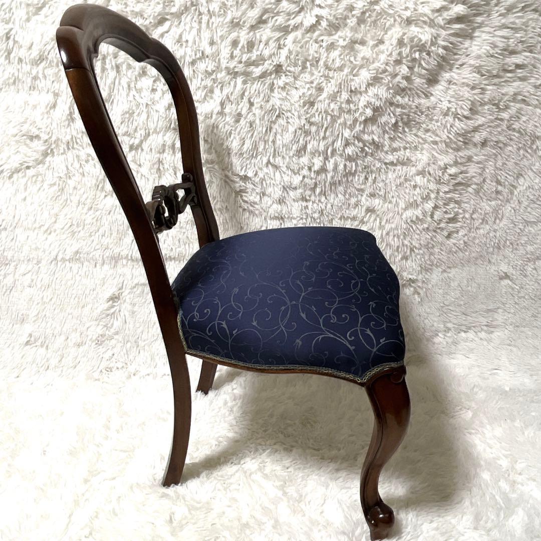 美品　バルーンバッグチェア　アンティーク　猫脚 　マホガニー　高級　椅子　イス
