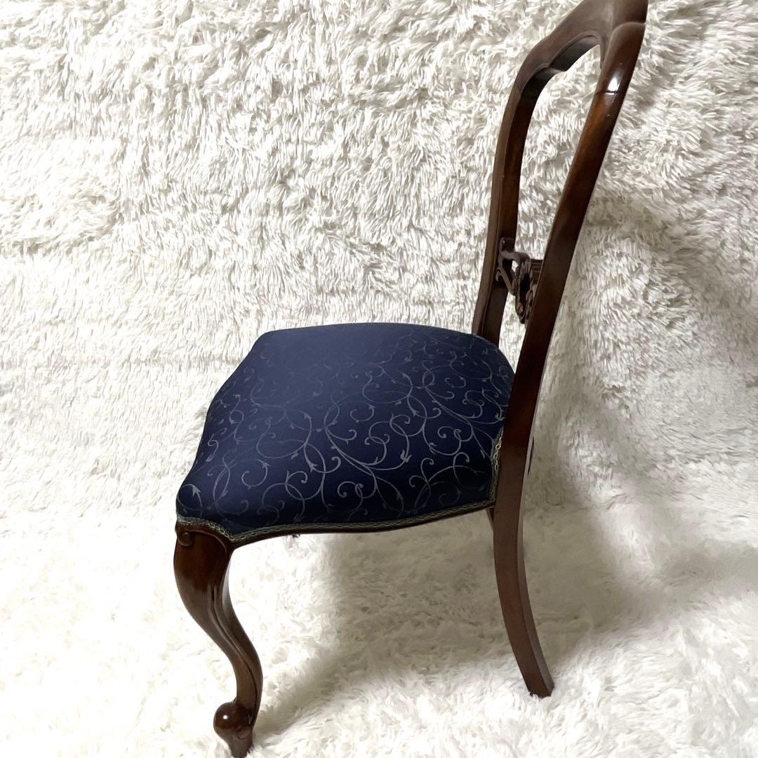 美品　バルーンバッグチェア　アンティーク　猫脚 　マホガニー　高級　椅子　イス