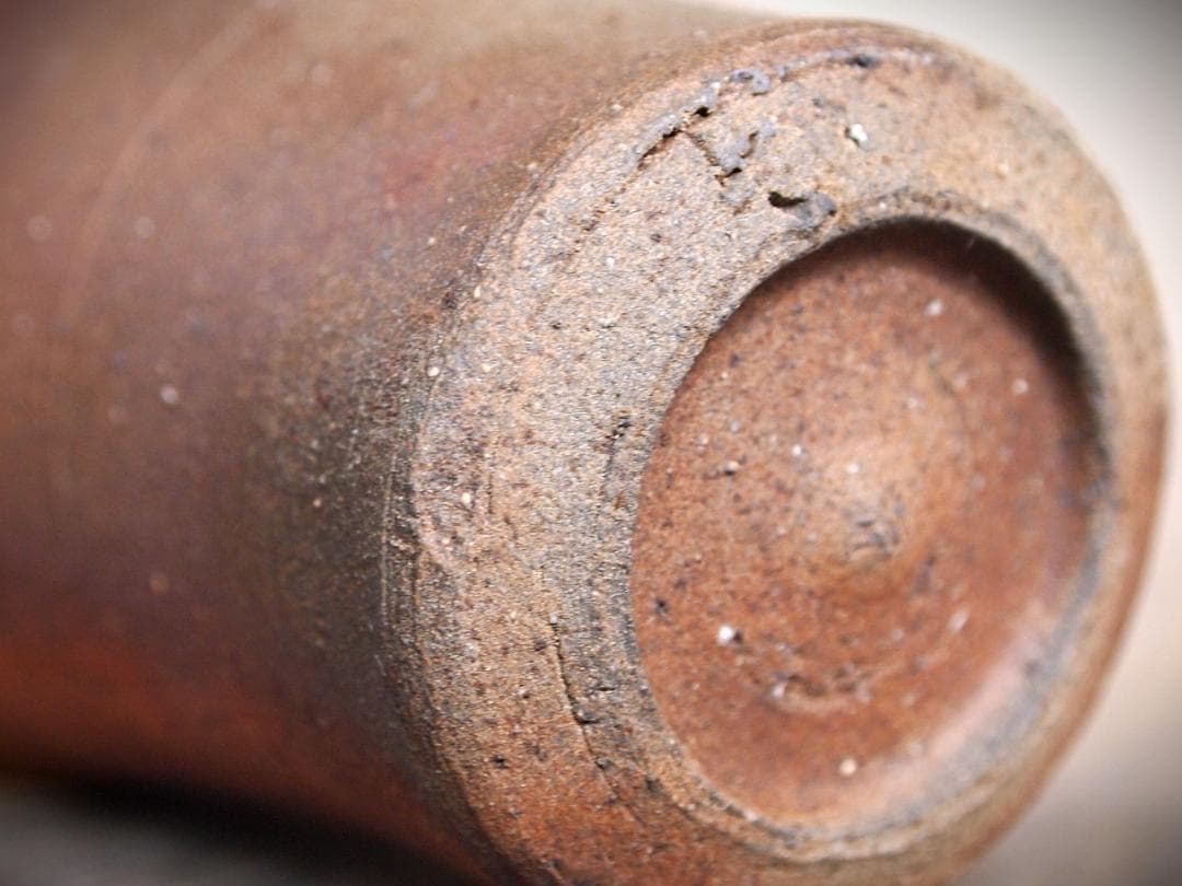 人気作家★中里隆★唐津南蛮麦酒器A★緋色