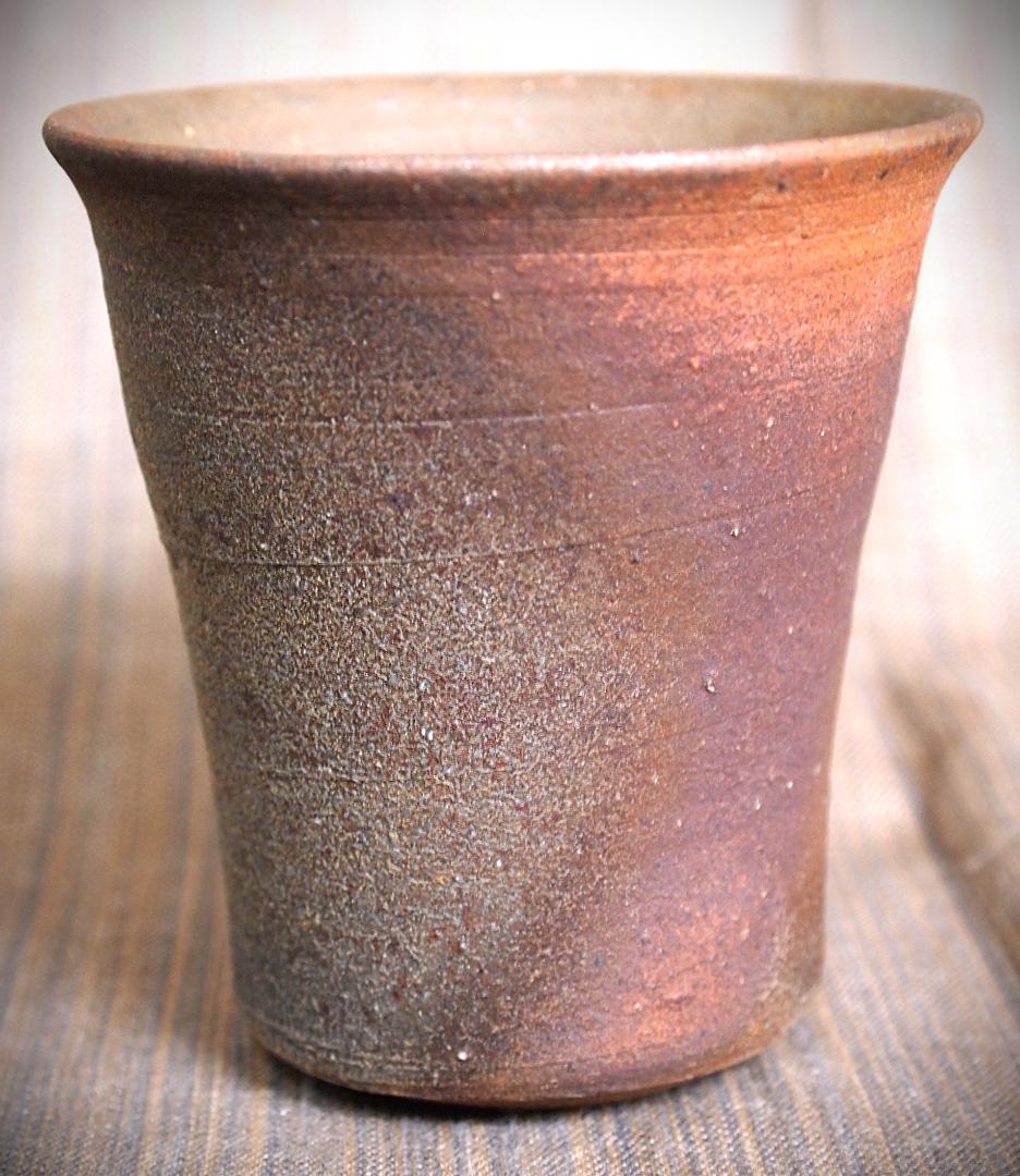 人気作家★中里隆★唐津南蛮麦酒器A★緋色