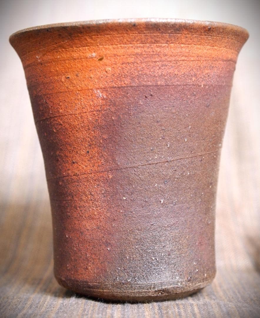 人気作家★中里隆★唐津南蛮麦酒器A★緋色