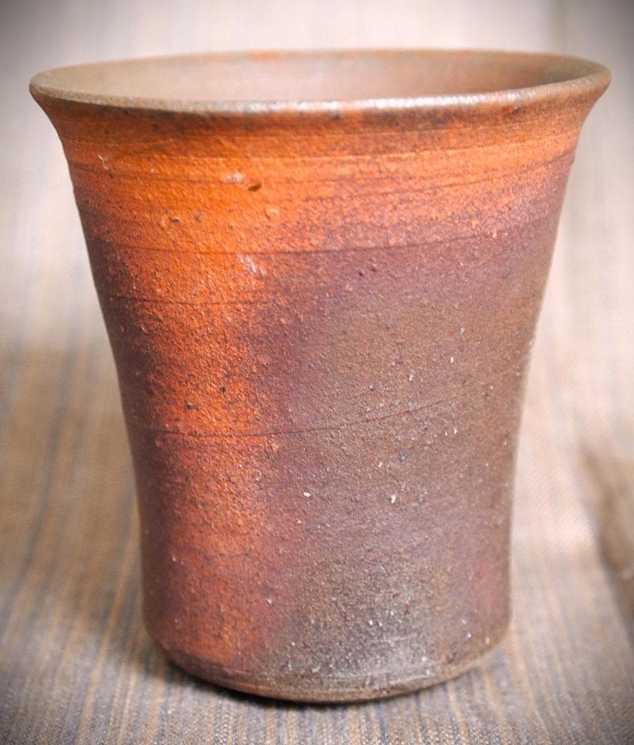 人気作家★中里隆★唐津南蛮麦酒器A★緋色