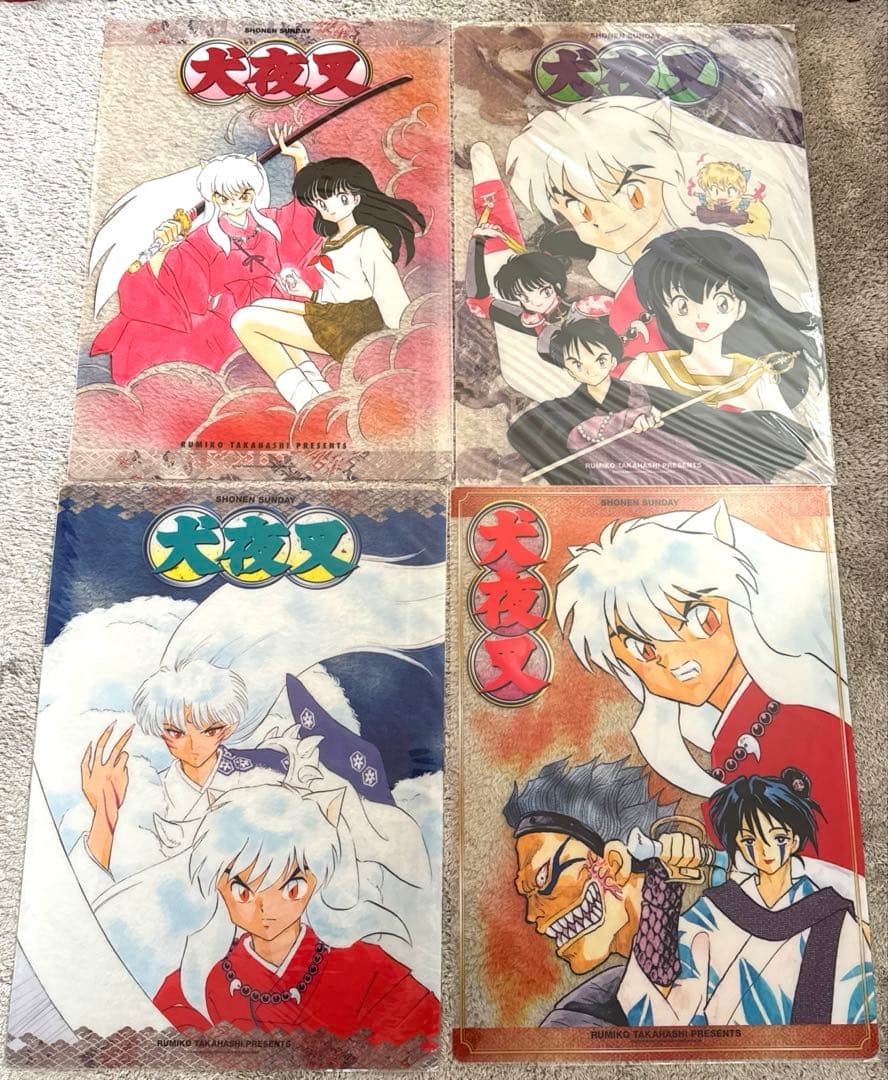 犬夜叉 クリアポスター 4枚セット