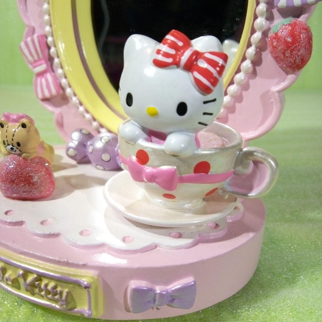 ハローキティ　タイニーチャム　Sanrio　鏡　卓上鏡　ピンク　桃色　レア　希少
