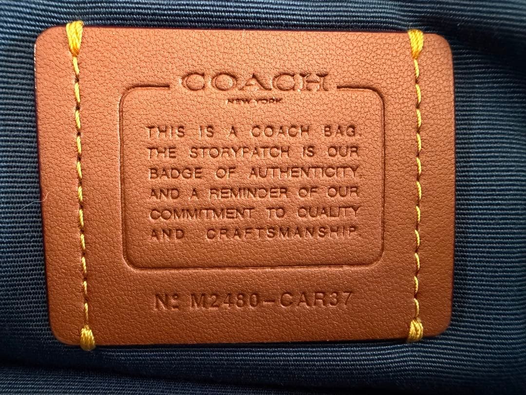 ⭐︎超美品　コーチ　ドローストリング　デニムショルダーバッグ