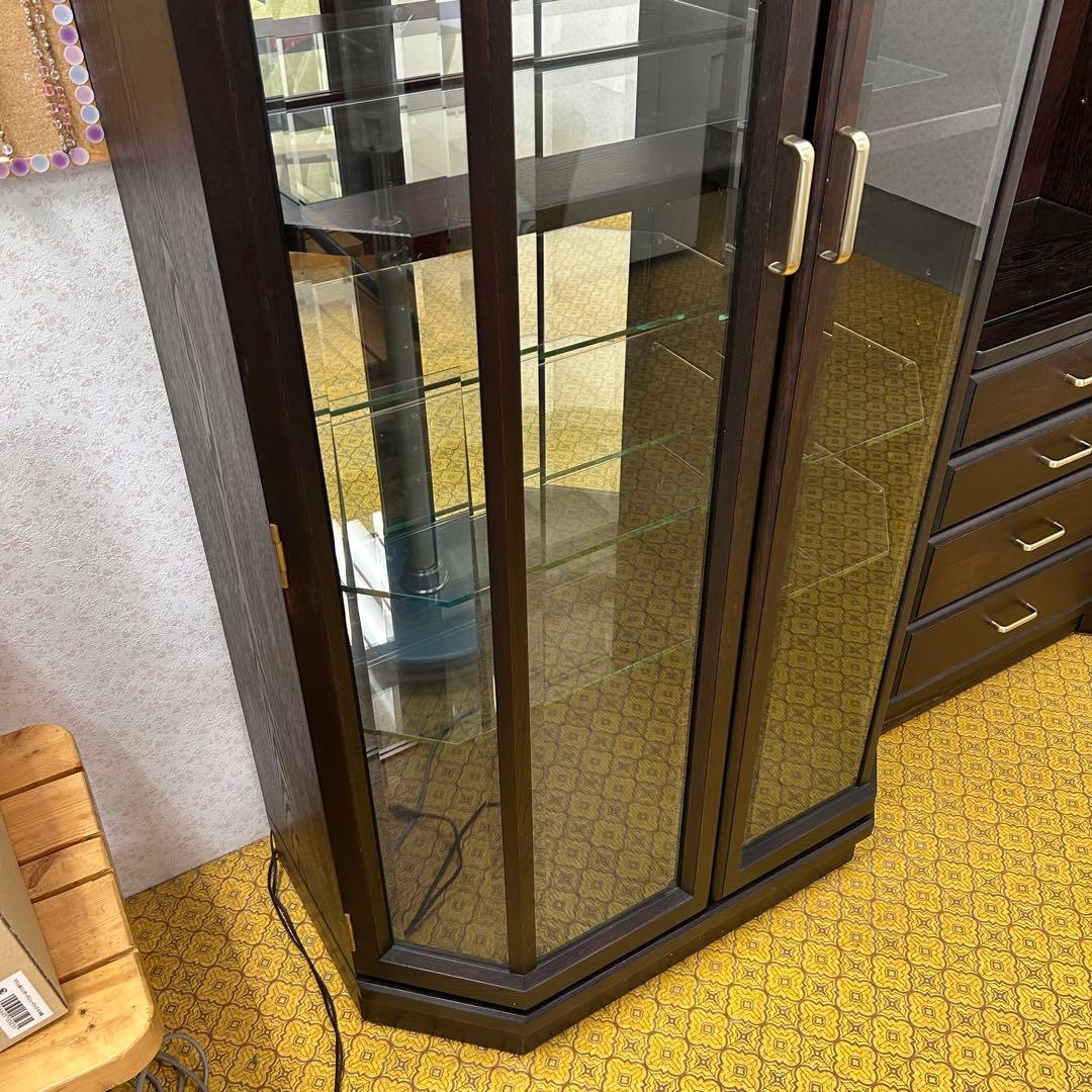 【最終値下げ】総額10万円 特大 ガラスキャビネット コレクションケースa