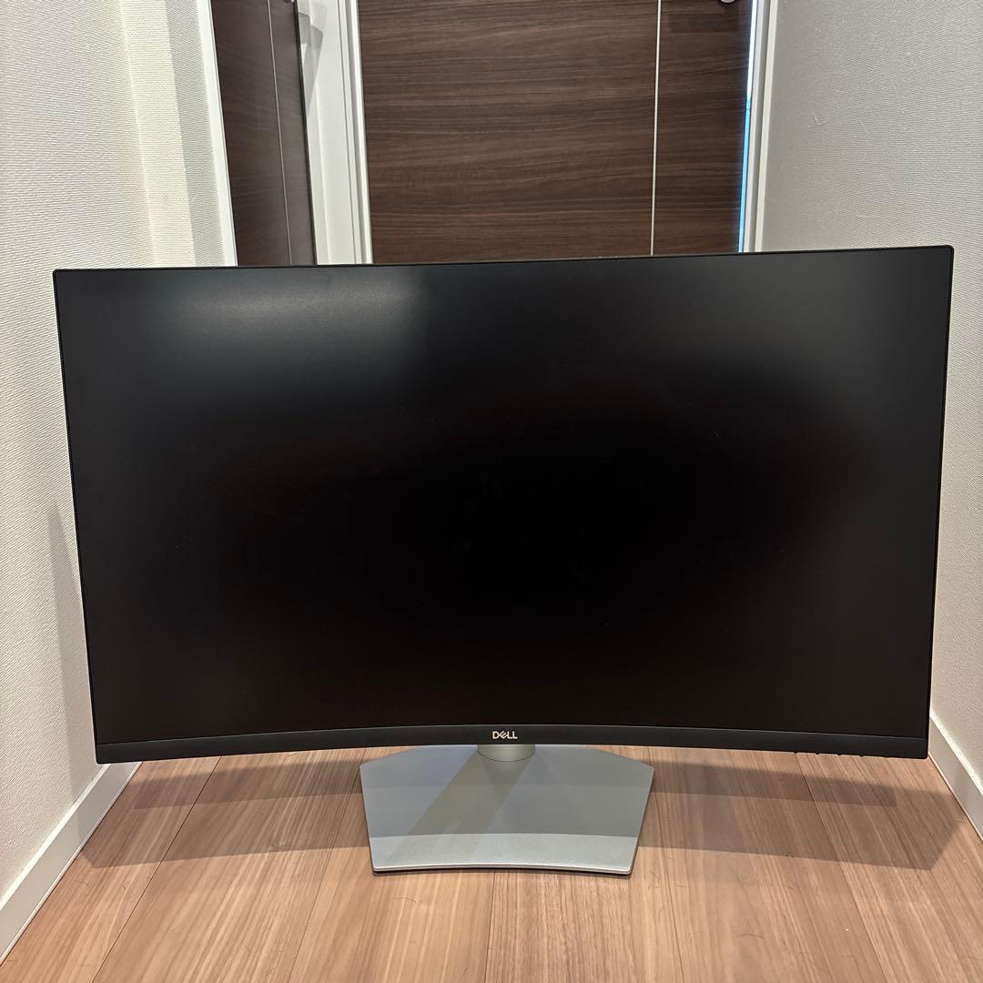 DELL 曲面ディスプレイ 本体　S3222HS 32型　ホワイト