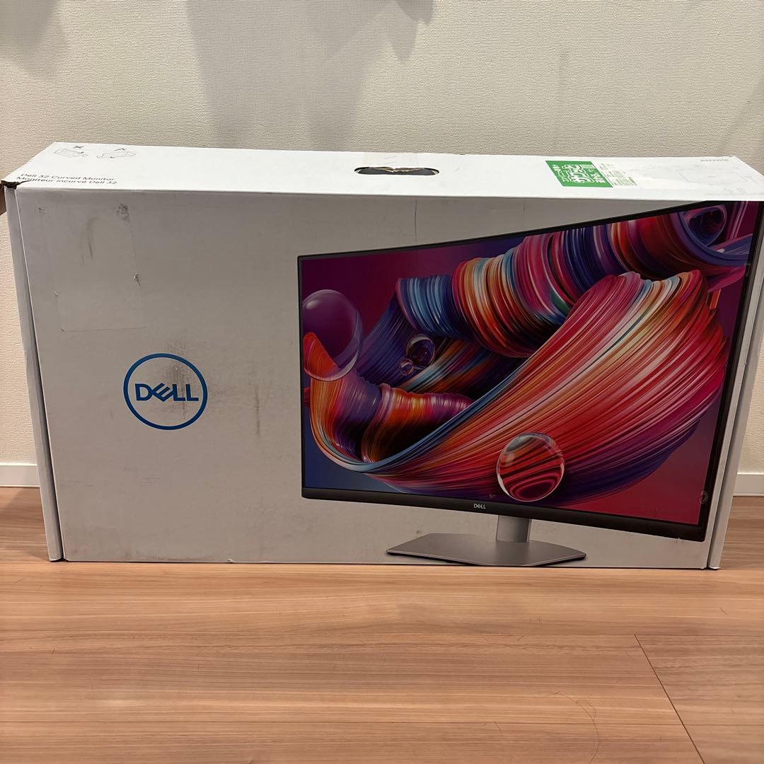 DELL 曲面ディスプレイ 本体　S3222HS 32型　ホワイト