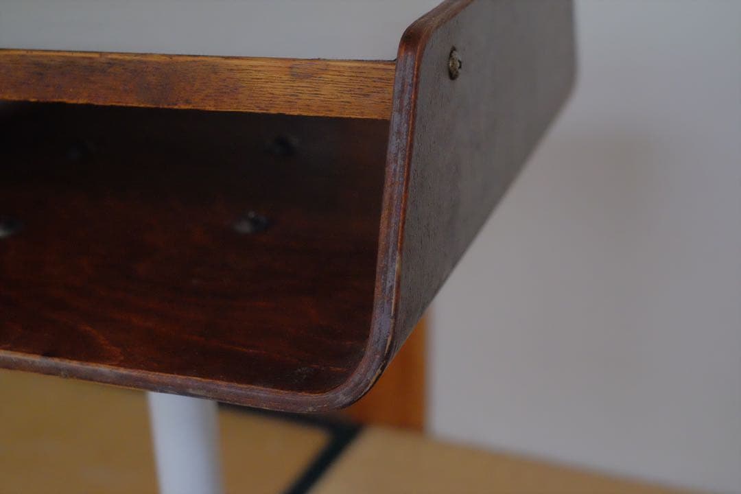 ビンテージ　サイドテーブル　天童木工　ミッドセンチュリー　電話台　ナイトボード