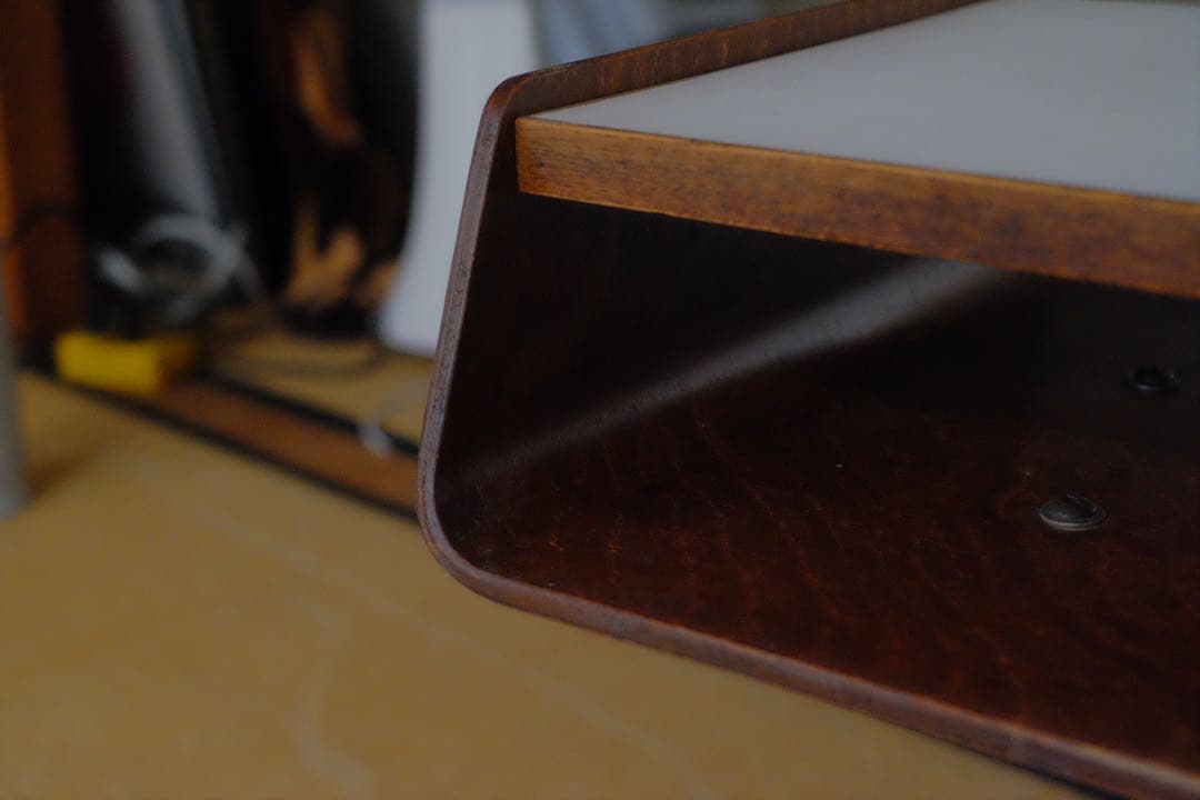 ビンテージ　サイドテーブル　天童木工　ミッドセンチュリー　電話台　ナイトボード