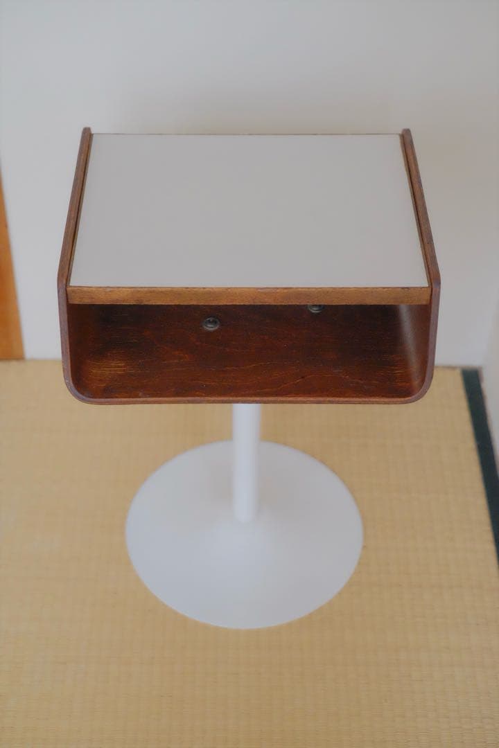 ビンテージ　サイドテーブル　天童木工　ミッドセンチュリー　電話台　ナイトボード