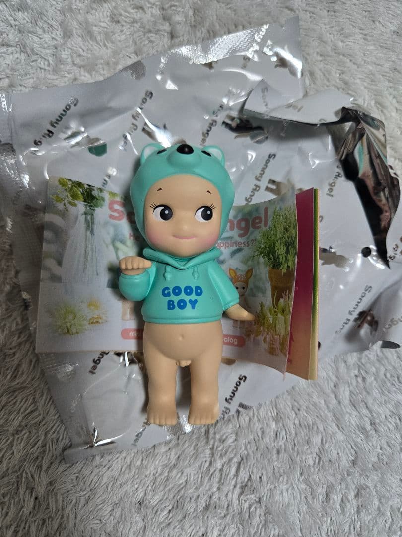 ソニーエンジェル　ドッグタイムシリーズ　ラッキー　ポメラニアン　水色