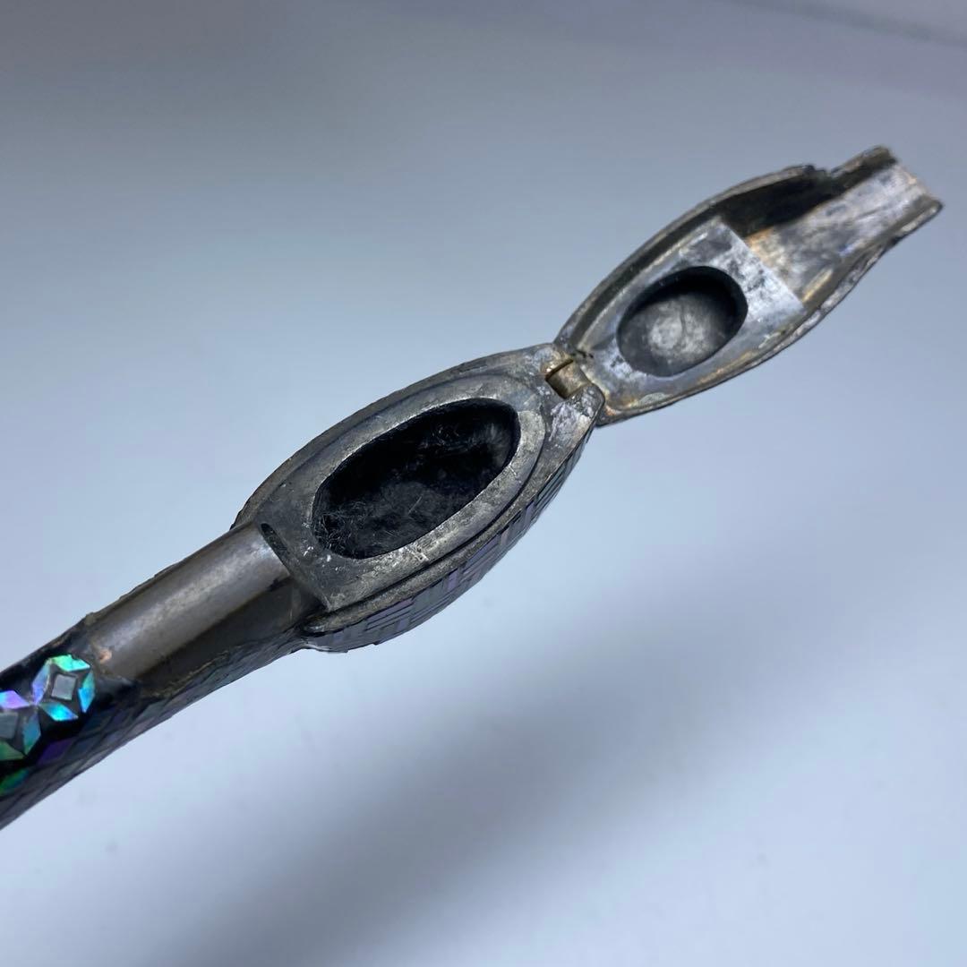 古銅　極上螺鈿　矢立　トコオ　105g 東里7-0402☆2F