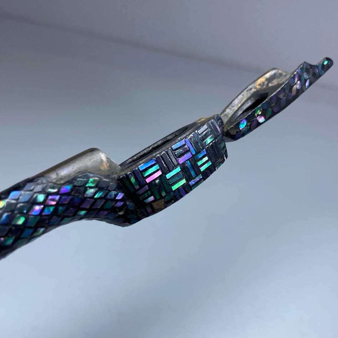 古銅　極上螺鈿　矢立　トコオ　105g 東里7-0402☆2F