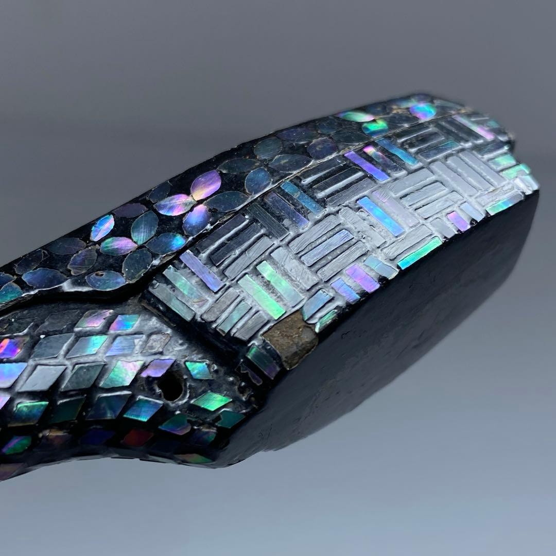 古銅　極上螺鈿　矢立　トコオ　105g 東里7-0402☆2F