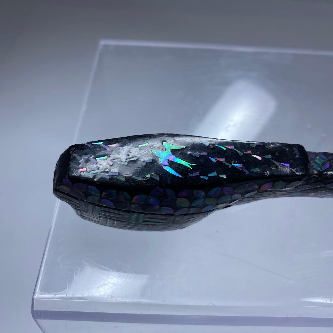 古銅　極上螺鈿　矢立　トコオ　105g 東里7-0402☆2F