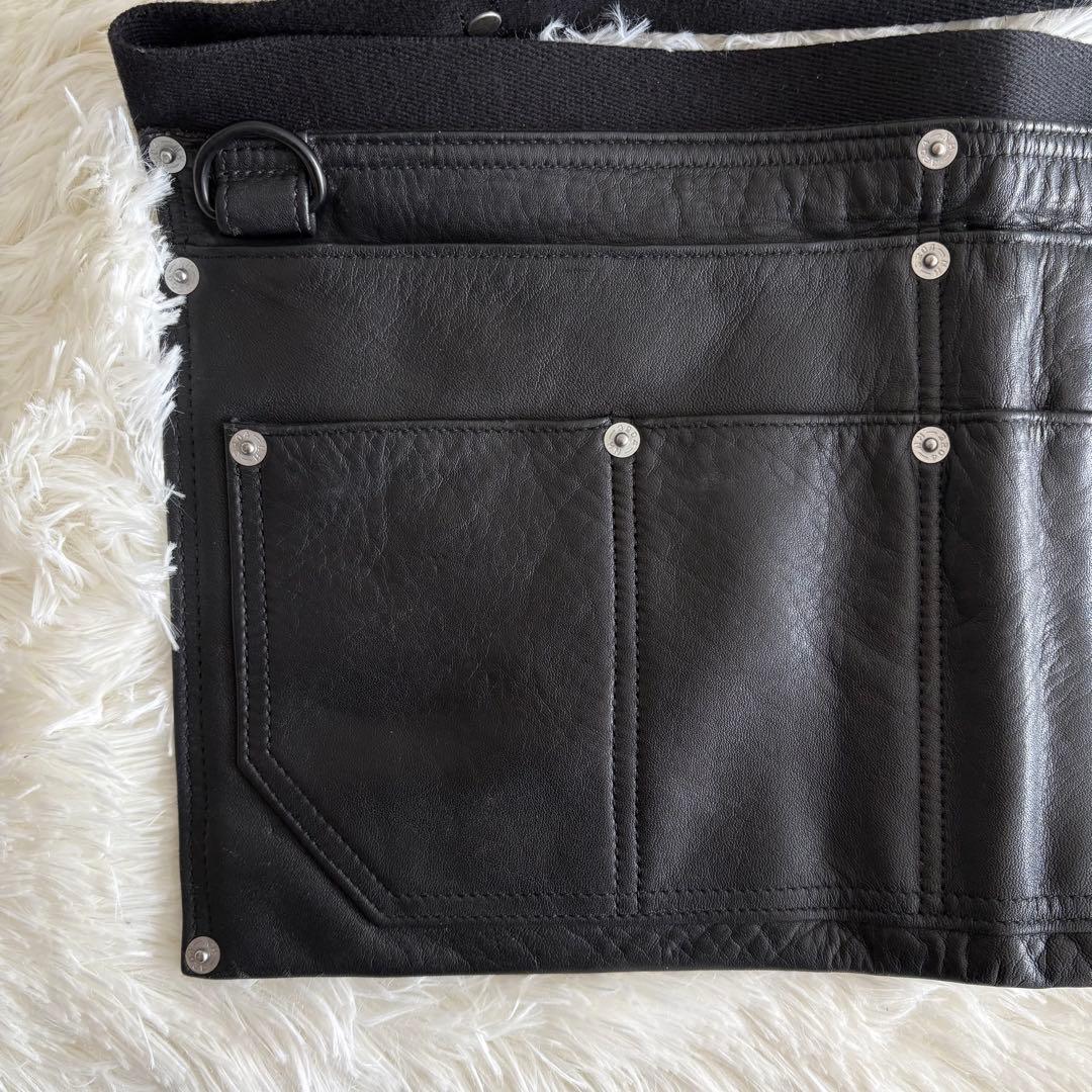 超希少 NEIGHBORHOOD ポーター レザー エプロン ネイバーフッド 黒