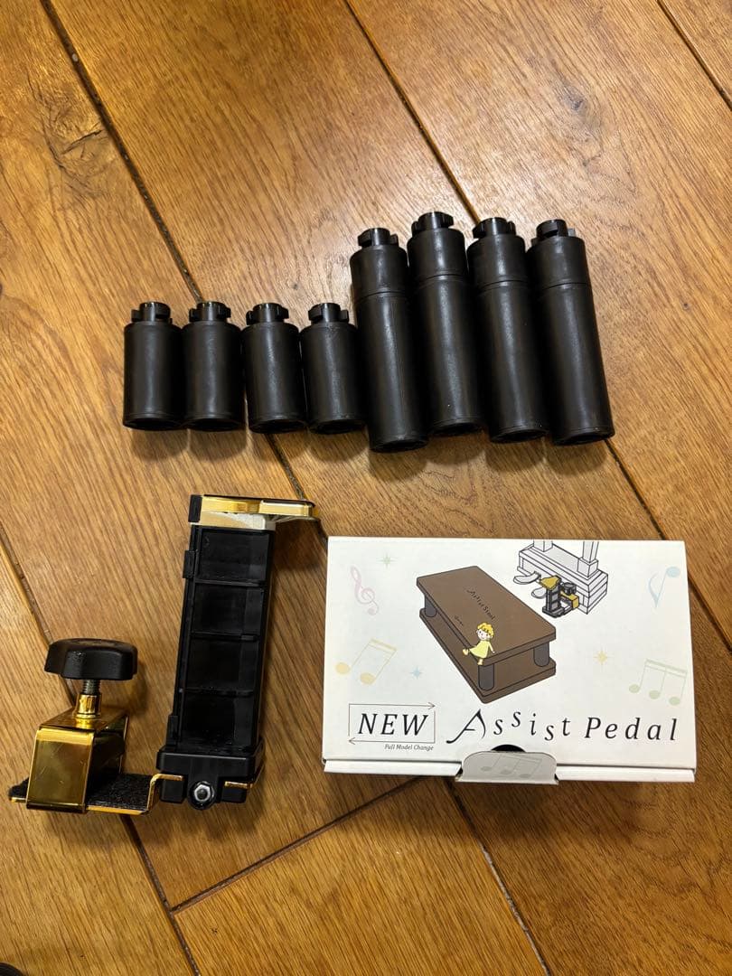 ピアノ　補助ペダル　足台　new assist stool