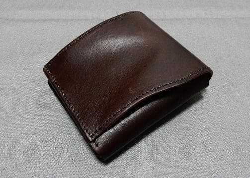 ま*ー様 展示美品　池之端銀革店Crampシュリンクレザーコンパクトウォレット