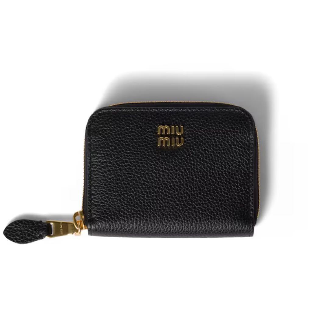 【美品】miu miu 黒 レザー ケース