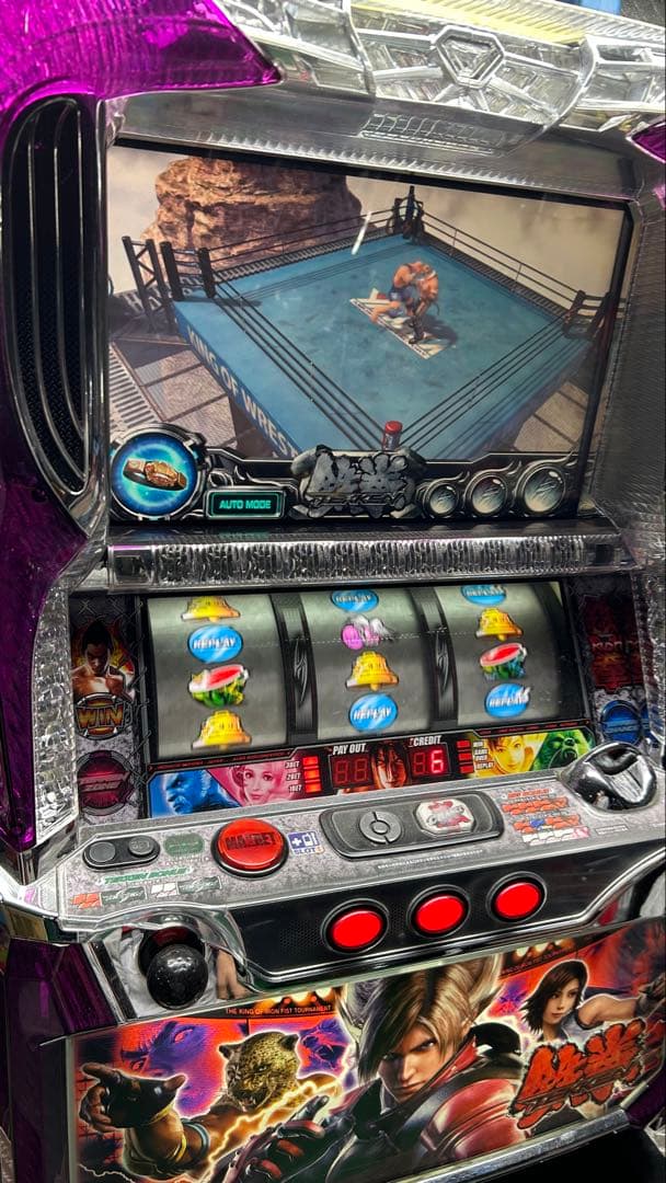 パチスロ実機 鉄拳2家庭用電源 不要機付き