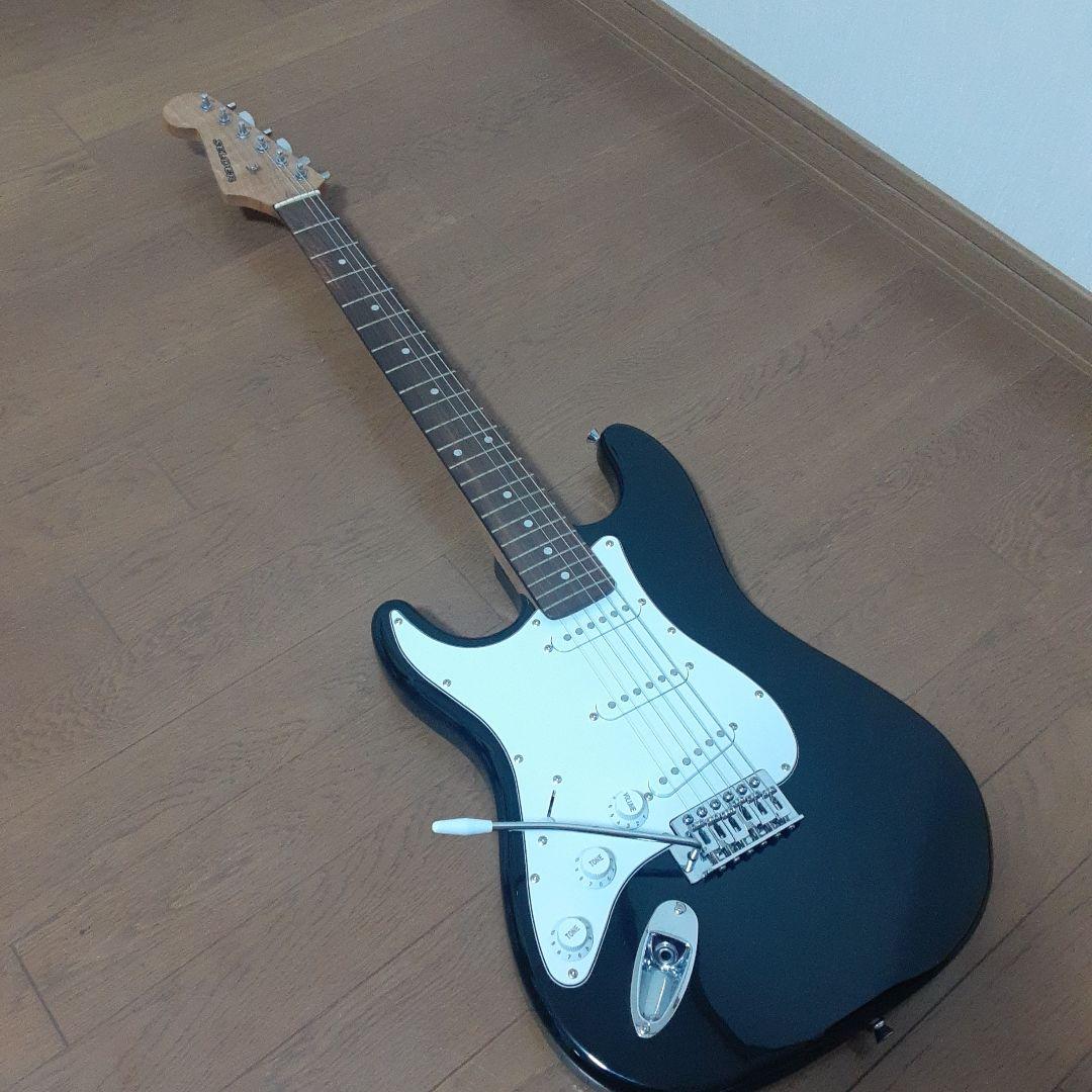 美品　SELDER 左用　レフティ ストラトギター ブラック