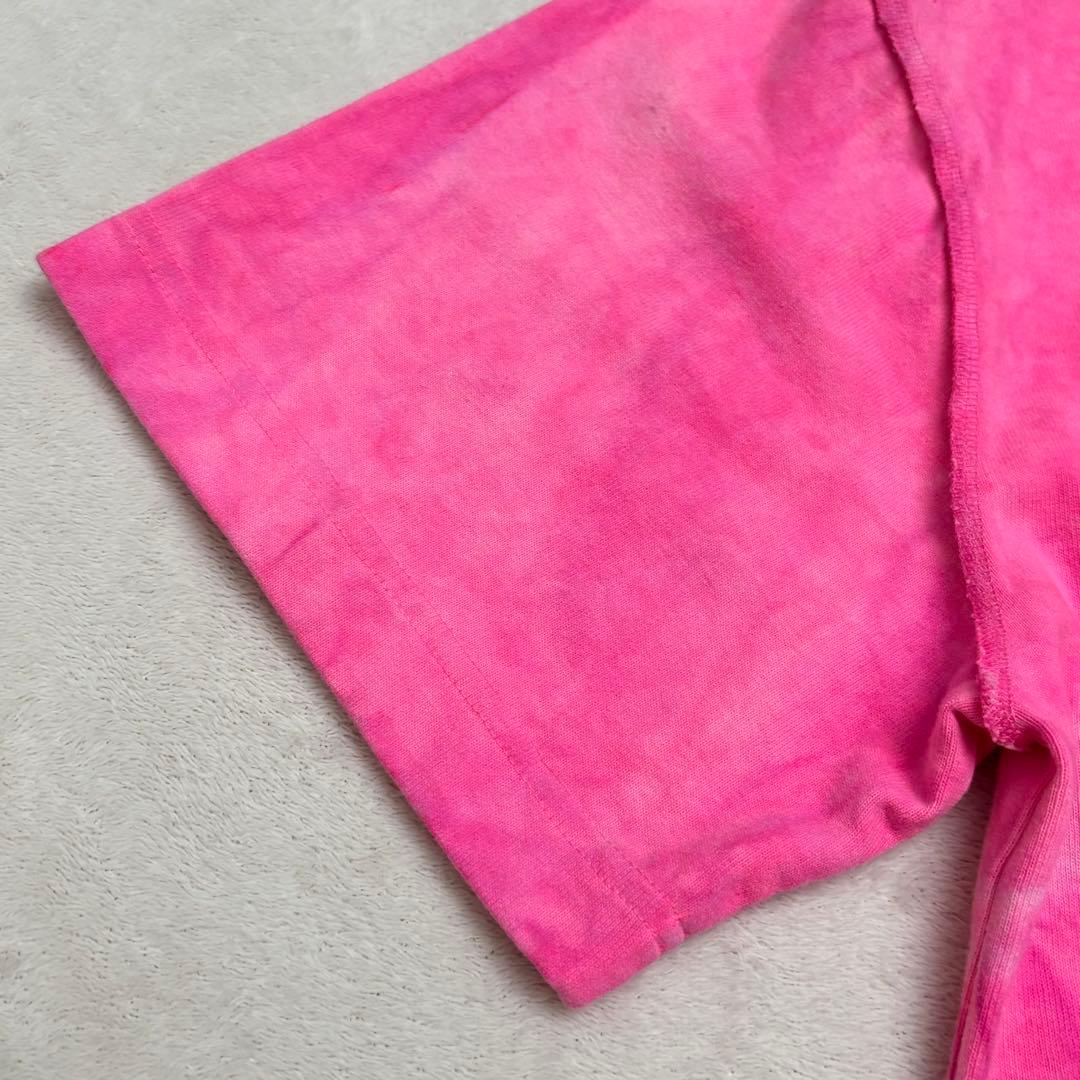 ルイヴィトン タイダイ インサイドアウトTシャツ ピンク LVロゴ M 22SS