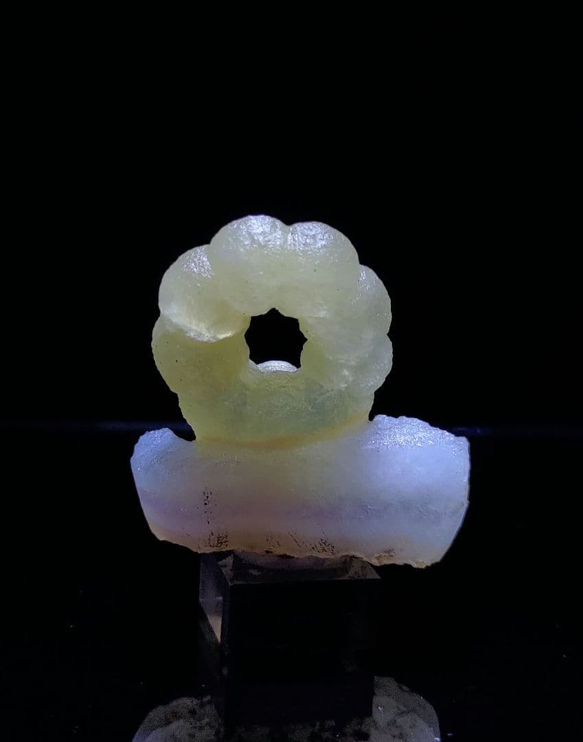 【母岩付き】フローライト リング ポンデリング インド産 原石 鉱石 標本