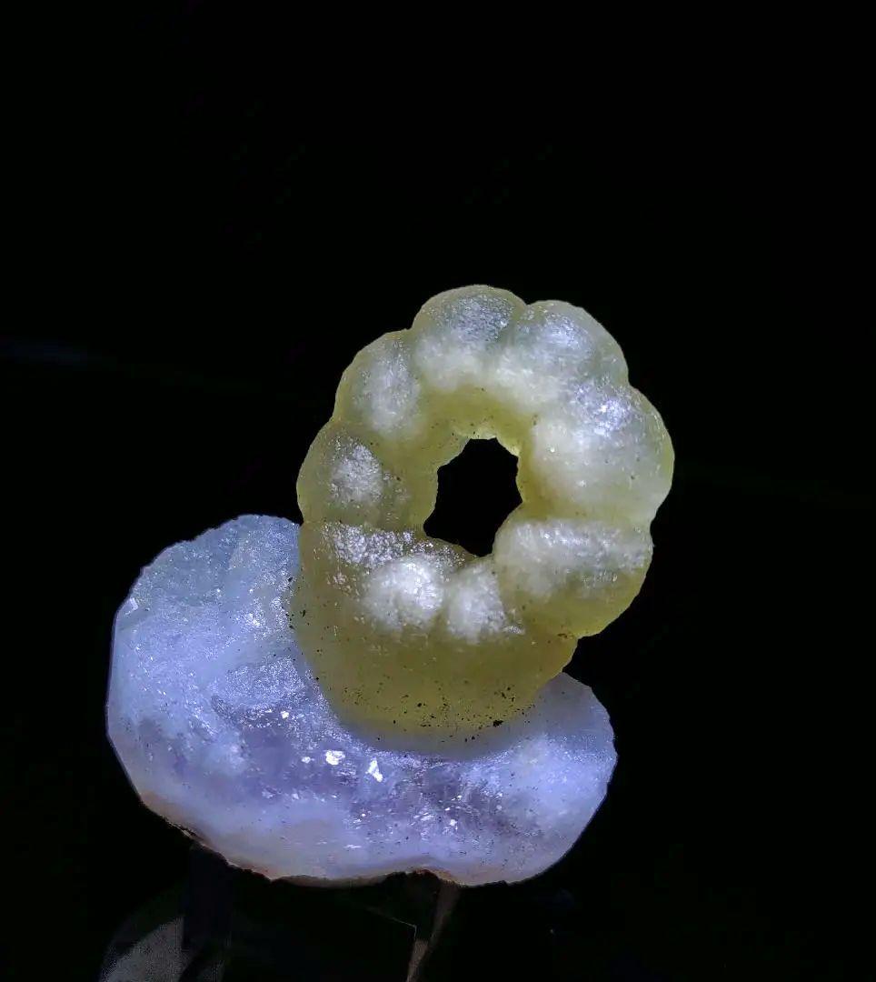 【母岩付き】フローライト リング ポンデリング インド産 原石 鉱石 標本