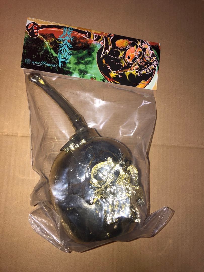 PUSHEAD SOUR GOLD CHROME メディコムトイ パスヘッド