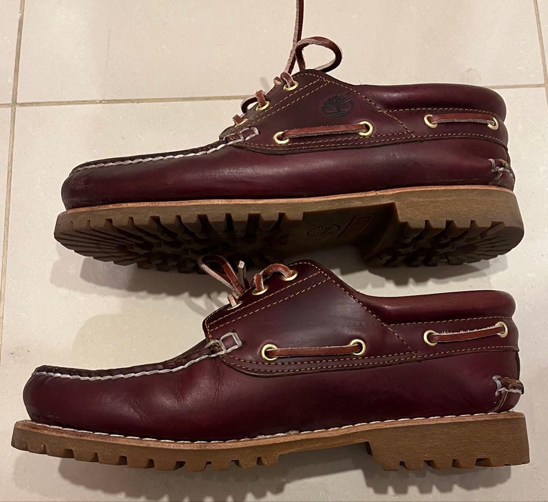 【未使用に近い】Timberland ティンバーランド 3eye 革靴 デッキ