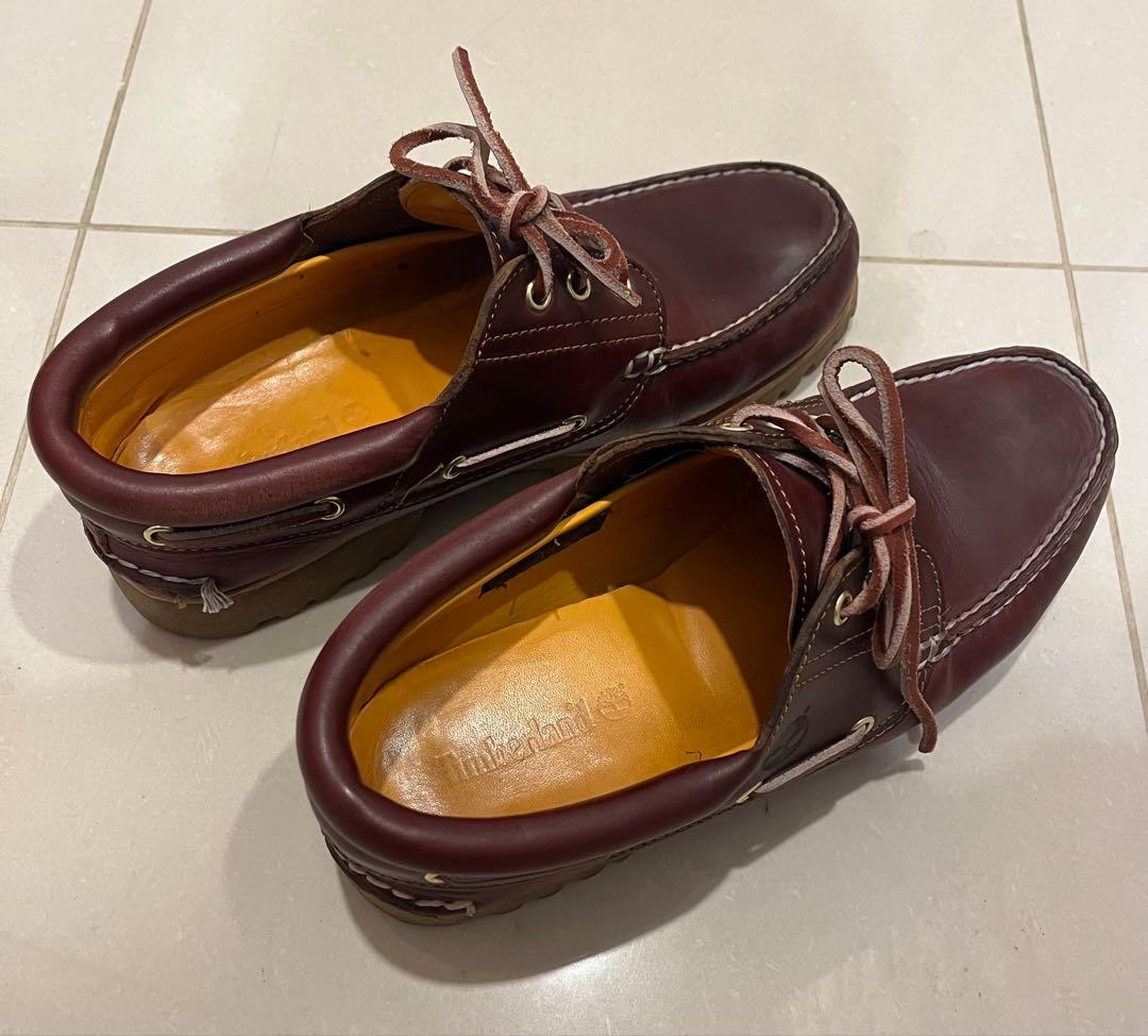 【未使用に近い】Timberland ティンバーランド 3eye 革靴 デッキ