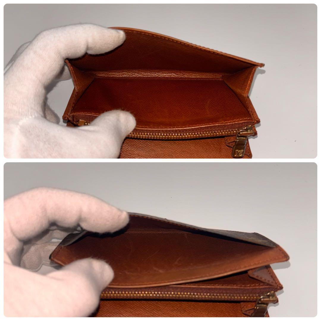 【鑑定済み】ルイヴィトン✨モノグラム✨ポルトモネジップ 二つ折り財布