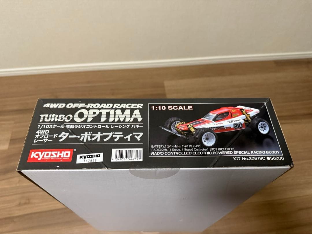 ★値下げkyosho 京商ターボオプティマ新品/未使用 別売ブラックホイール付き