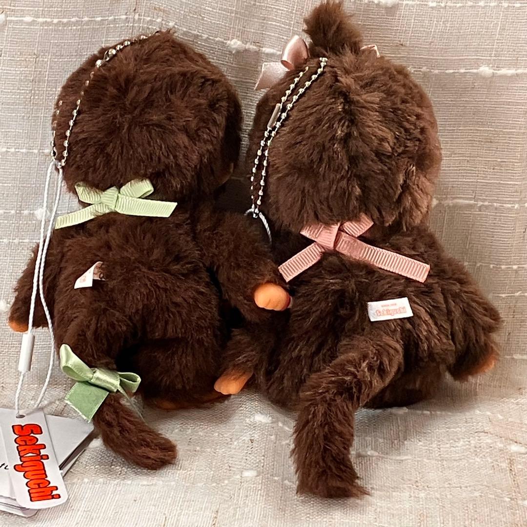モンチッチ　ナチュ　ぬいぐるみ キーチェーン オリジナルスタイ 2体セット
