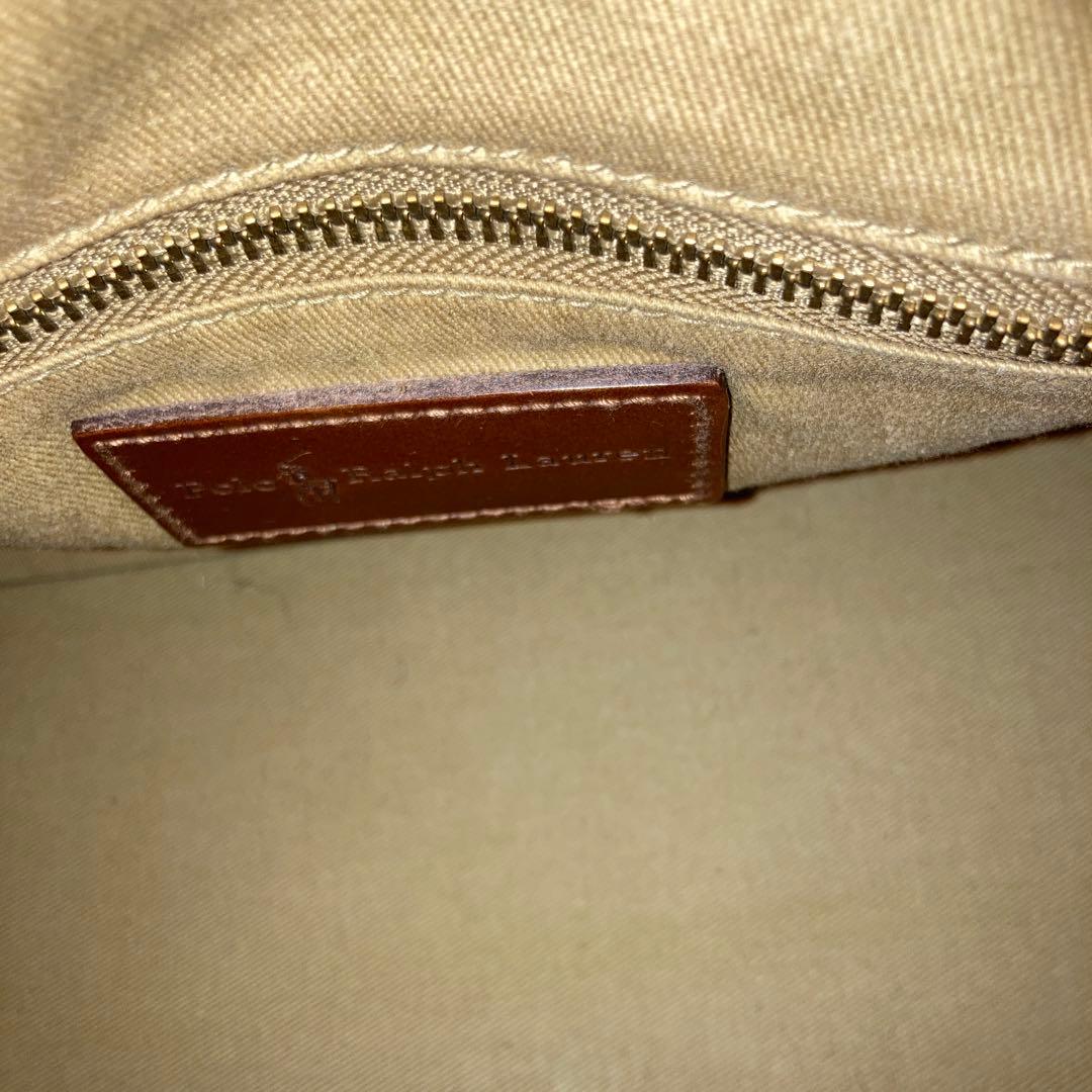 美品　ポロラルフローレン　ミニボストンバッグ