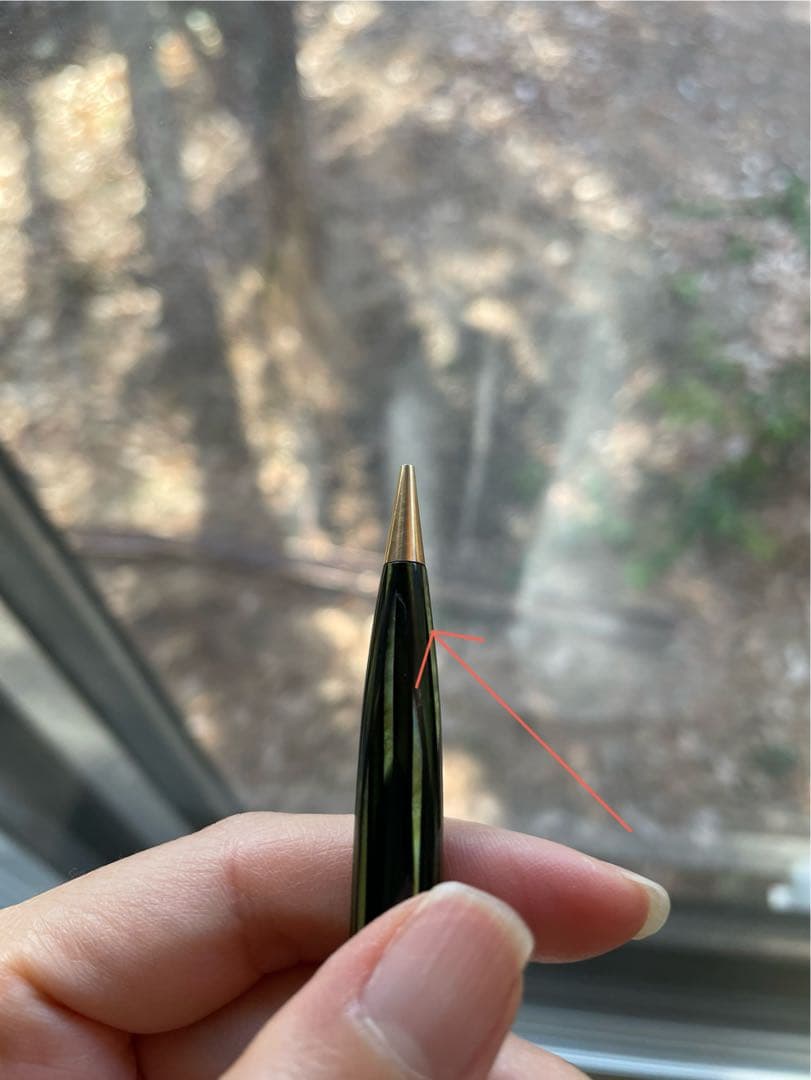 SHEAFFER'S セルロイド　ストライプ　緑 シャープペンシル