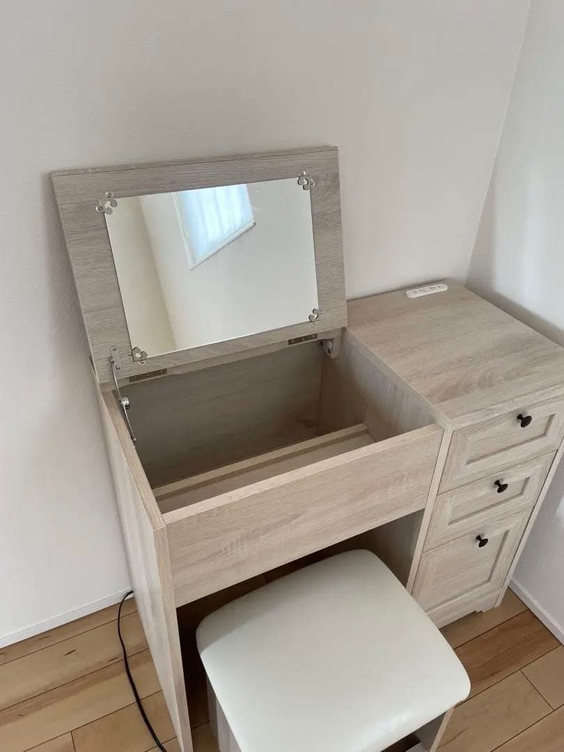 ANRI デスクドレッサー 化粧台 鏡台