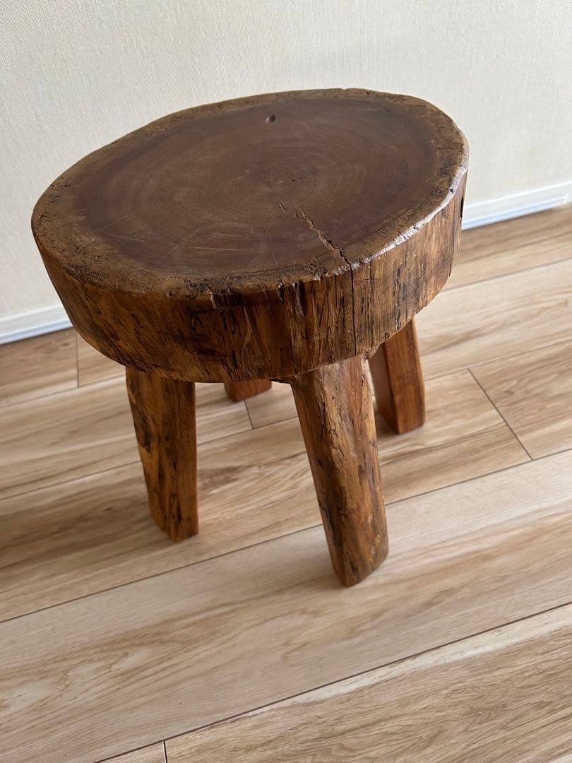 スツール　天然木