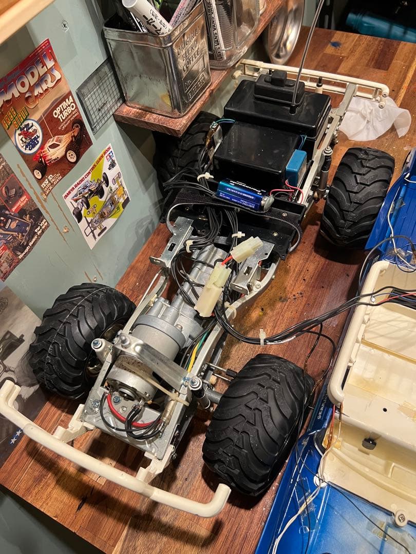 当時物　タミヤ トヨタ ハイラックス4WD ハイリフト（RN36）