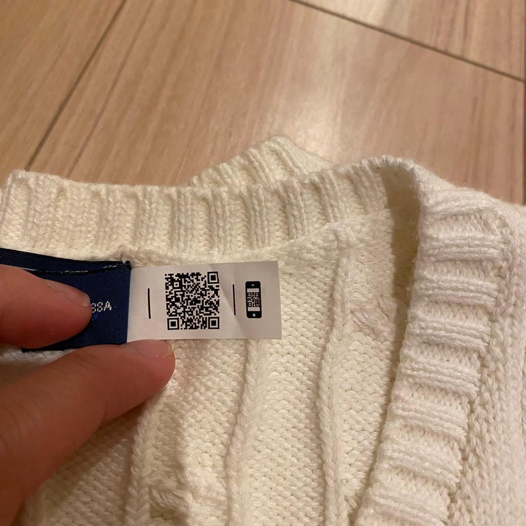 【美品】ラルフローレン ニットタンクトップ Mサイズ